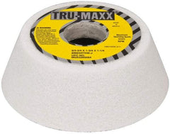 Tru-Maxx - 5" Diam, 1-3/4" Hole Size, 1-3/4" Overall Thickness, 46 Grit, Type 11 Tool & Cutter Grinding Wheel - Coarse Grade, Aluminum Oxide, J Hardness, 4,585 RPM - A1 Tooling