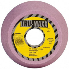 Tru-Maxx - 5" Diam, 1-1/4" Hole Size, 1-3/4" Overall Thickness, 80 Grit, Type 11 Tool & Cutter Grinding Wheel - Medium Grade, Aluminum Oxide, K Hardness, 4,585 RPM - A1 Tooling