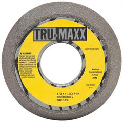 Tru-Maxx - 4" Diam, 1-1/4" Hole Size, 1-1/2" Overall Thickness, 60 Grit, Type 11 Tool & Cutter Grinding Wheel - Medium Grade, Aluminum Oxide, J Hardness, 5,730 RPM - A1 Tooling