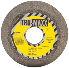 Tru-Maxx - 5" Diam, 1-1/4" Hole Size, 1-3/4" Overall Thickness, 46 Grit, Type 11 Tool & Cutter Grinding Wheel - Coarse Grade, Aluminum Oxide, J Hardness, 4,585 RPM - A1 Tooling