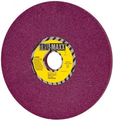 Tru-Maxx - 8" Diam x 1-1/4" Hole x 1/2" Thick, K Hardness, 60 Grit Surface Grinding Wheel - Aluminum Oxide, Type 1, Medium Grade, 3,600 Max RPM, No Recess - A1 Tooling