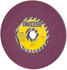 Tru-Maxx - 10" Diam x 1-1/4" Hole x 3/4" Thick, J Hardness, 46 Grit Surface Grinding Wheel - Aluminum Oxide, Type 1, Coarse Grade, 3,250 Max RPM, No Recess - A1 Tooling