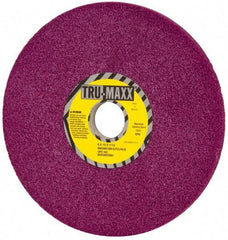 Tru-Maxx - 8" Diam x 1-1/4" Hole x 1/2" Thick, G Hardness, 60 Grit Surface Grinding Wheel - Aluminum Oxide, Type 1, Coarse Grade, 3,600 Max RPM, No Recess - A1 Tooling