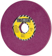 Tru-Maxx - 7" Diam x 1-1/4" Hole x 1/2" Thick, J Hardness, 80 Grit Surface Grinding Wheel - Aluminum Oxide, Type 1, Medium Grade, 3,600 Max RPM, No Recess - A1 Tooling