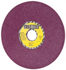 Tru-Maxx - 8" Diam x 1-1/4" Hole x 1/4" Thick, J Hardness, 46 Grit Surface Grinding Wheel - Aluminum Oxide, Type 1, Coarse Grade, 3,600 Max RPM, No Recess - A1 Tooling