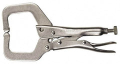 Paramount - 11" OAL C-Clamp Locking Pliers - 2-5/8" Jaw Depth, 3-3/8" Jaw Opening, Standard Handle - A1 Tooling