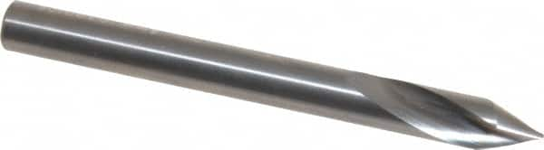 Accupro - 6mm Body Diam, 60°, 63mm OAL, Solid Carbide Spotting Drill - A1 Tooling