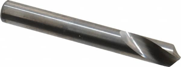 Accupro - 8mm Body Diam, 120°, 63mm OAL, Solid Carbide Spotting Drill - A1 Tooling