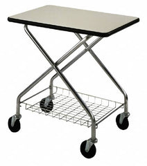 Wesco Industrial Products - 200 Lb Capacity, 19" Wide x 28" Long x 28-3/4" High Foldaway Table Top Cart - 1 Shelf, Steel, Swivel Casters - A1 Tooling