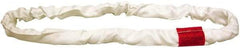 Lift-All - 9' Long x 2-1/8" Wide, Polyester Web Sling - 13,400 Lb Choker Capacity, 1-3/8" Diam Chain, White - A1 Tooling