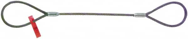 Lift-All - 8' Long, 1,433 Lb Vertical Capacity, Carbon Steel Web Sling - 1,058 Lb Choker Capacity, 1/4" Diam Chain - A1 Tooling