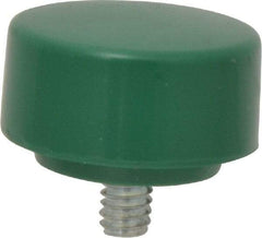 NUPLA - 1-1/4" Face Diam, Grade Tough, Green Soft Face Hammer Tip - 0.4 oz Head, Plastic - A1 Tooling