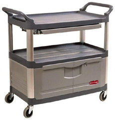 Rubbermaid - 300 Lb Capacity, 20" Wide x 40-5/8" Long x 37-13/16" High Instrument Cart - 2 Shelf, Plastic - A1 Tooling