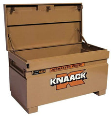 Knaack - 48" Wide x 24" Deep x 28-1/4" High Job Site Box - Steel, Tan - A1 Tooling