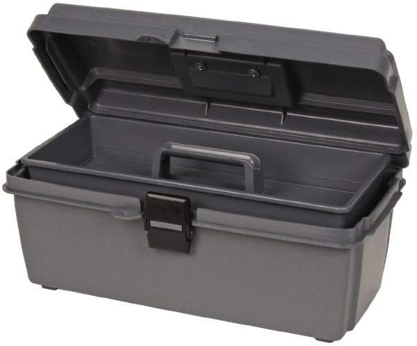 Flambeau - 1 Compartment 1 Tray Utility Tool Box - 14-1/2" Wide x 6-1/8" Deep x 6" High, Copolymer Resin, Gray - A1 Tooling