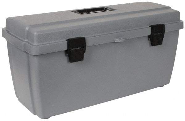 Flambeau - 1 Compartment 1 Tray Utility Tool Box - 20-5/8" Wide x 7-1/2" Deep x 10" High, Copolymer Resin, Gray - A1 Tooling