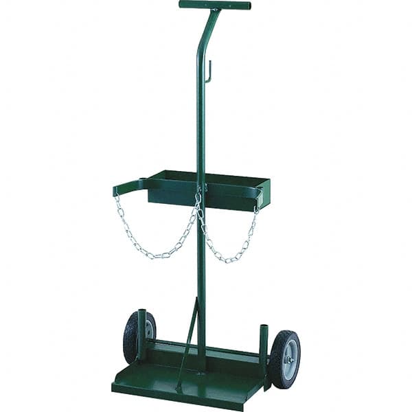 Harper Trucks - 43-1/2" OAH Hand Truck - Single Grip Handle, Semi-Pneumatic Wheels - A1 Tooling