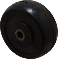 Value Collection - 2 Inch Diameter x 13/16 Inch Wide, Solid Rubber Caster Wheel - 90 Lb. Capacity, 1-5/16 Inch Hub Length, 1/4 Inch Axle Diameter, Plain Bearing - A1 Tooling