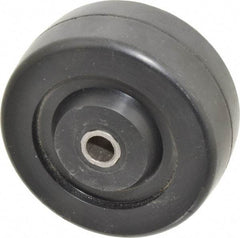 Value Collection - 3 Inch Diameter x 1-1/4 Inch Wide, Solid Rubber Caster Wheel - 135 Lb. Capacity, 1-1/2 Inch Hub Length, 3/8 Inch Axle Diameter, Plain Bearing - A1 Tooling