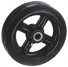 Fairbanks - 12 Inch Diameter x 2-1/2 Inch Wide, Rubber Caster Wheel - 900 Lb. Capacity, 2-3/4 Inch Hub Length, 1 Inch Axle Diameter, Roller Bearing - A1 Tooling