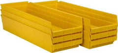 Akro-Mils - 23-5/8" Deep, Yellow Hopper Shelf Bin - 4" High x 8-3/8" Wide x 23-5/8" Long - A1 Tooling