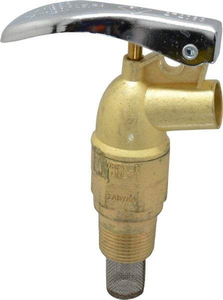 Value Collection - 3/4" NPT Zinc Rigid Drum Faucet - FM Approved, External Arrester, Self Closing - A1 Tooling