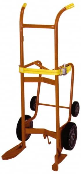 Wesco Industrial Products - 1,000 Lb Load Capacity, 55 Gal Drum Hand Truck - 23-3/4" Wide x 57-1/2" High, 4 Wheels - A1 Tooling