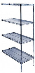 Value Collection - 4 Shelf Wire Shelving Unit - 24" Wide x 18" Deep x 63" High, - A1 Tooling