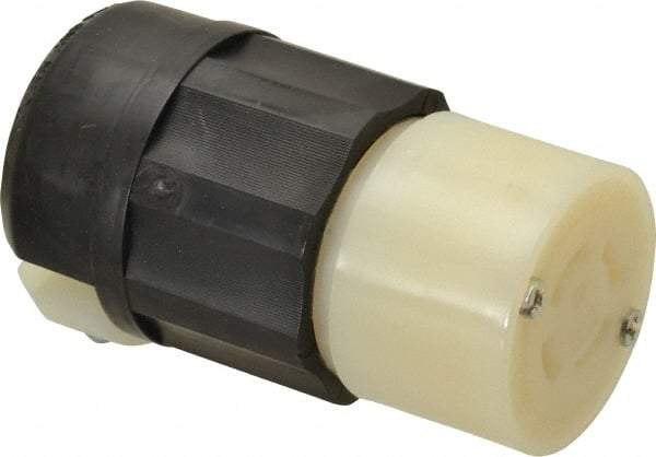 Leviton - 125/250 VAC, 20 Amp, L14-20R Configuration, Industrial Grade, Self Grounding Connector - 1 Phase, 3 Poles, 0.595 to 0.895 Inch Cord Diameter - A1 Tooling