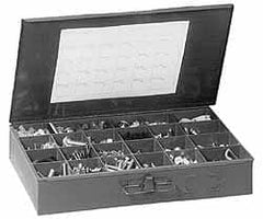 Value Collection - 168 Piece, 1/4x1 to 3/4 x 3-1/2, Steel Lag Screw Assortment - Hex Head, Hex Drive, 1 to 3-1/2" Long, Zinc-Plated Finish - A1 Tooling