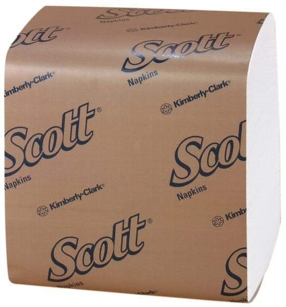 Scott - 17" Long x 17" Wide, 1/4 Fold Dinner Paper Napkins - 1 Ply, White - A1 Tooling