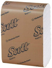 Scott - 8,000 Piece, 7" Long x 12" Wide, Low Fold Dispenser Snack Paper Napkins - 1 Ply - A1 Tooling