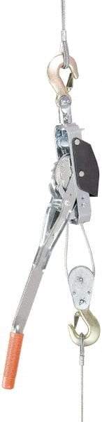 Mini-Mule - 2,000 Lb Lifting Capacity, 12' Lift Height, Lever Hoist - Made from Wire Rope - A1 Tooling