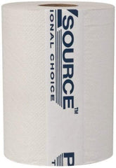 PRO-SOURCE - Hard Roll of 1 Ply White Paper Towels - 8" Wide, 350' Roll Length - A1 Tooling