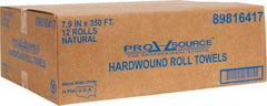 PRO-SOURCE - Hard Roll of 1 Ply Natural Paper Towels - 8" Wide, 350' Roll Length, Fits Dispenser Pro-Source: 56590672, 56590698, 56590706,56590714, 56590565, 5659057, Kimberly Clark: 09767, 09990, 09746, 09996 GP: 54338, 56201 - A1 Tooling