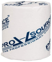 PRO-SOURCE - 300' Roll Length x 3-1/4" Sheet Width, Standard Roll Toilet Tissue - 1,000 Sheets per Roll, Single Ply, White, Recycled Fiber - A1 Tooling