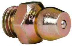 Value Collection - Straight Head Angle, 1/4-28 Steel Standard Grease Fitting - 7.94mm Hex - A1 Tooling