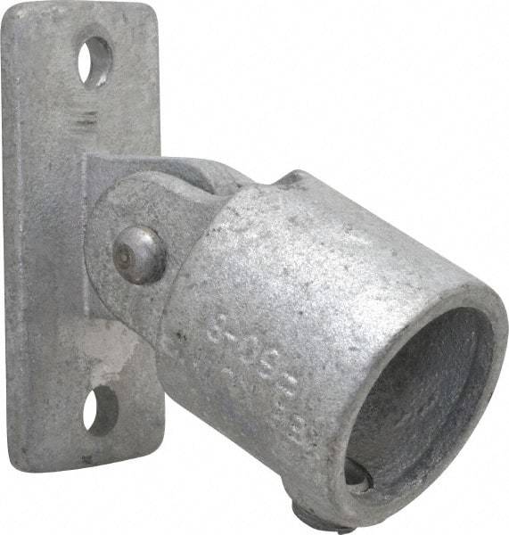 Kee - 2" Pipe, Swivel Flange, Malleable Iron Flange Pipe Rail Fitting - Galvanized Finish - A1 Tooling