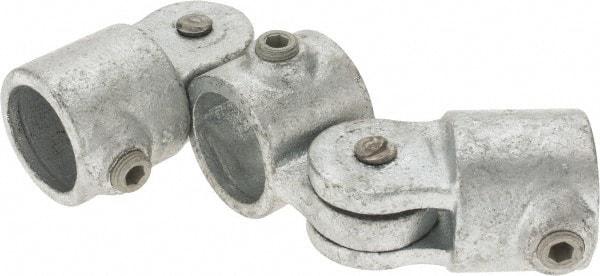 Kee - 1" Pipe, Malleable Iron Swivel Socket Pipe Rail Fitting - Galvanized Finish - A1 Tooling