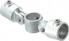 Kee - 1-1/4" Pipe, Malleable Iron Swivel Socket Pipe Rail Fitting - Galvanized Finish - A1 Tooling