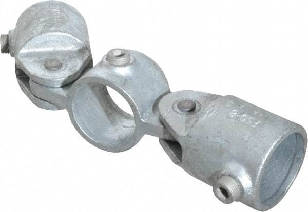 Kee - 1-1/2" Pipe, Malleable Iron Swivel Socket Pipe Rail Fitting - Galvanized Finish - A1 Tooling