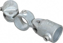 Kee - 1-1/2" Pipe, Malleable Iron Swivel Socket Pipe Rail Fitting - Galvanized Finish - A1 Tooling