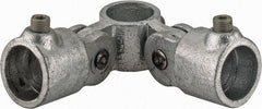 Kee - 1" Pipe, Malleable Iron Swivel Socket Pipe Rail Fitting - Galvanized Finish - A1 Tooling