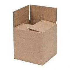 Made in USA - 6" Wide x 6" Long x 6" High Corrugated Shipping Box - Brown, 200 Lb Capacity - A1 Tooling