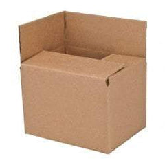 Made in USA - 6" Wide x 8" Long x 6" High Corrugated Shipping Box - Brown, 200 Lb Capacity - A1 Tooling