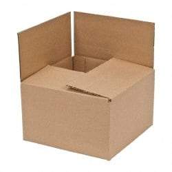 Made in USA - 10" Wide x 10" Long x 6" High Corrugated Shipping Box - Brown, 200 Lb Capacity - A1 Tooling