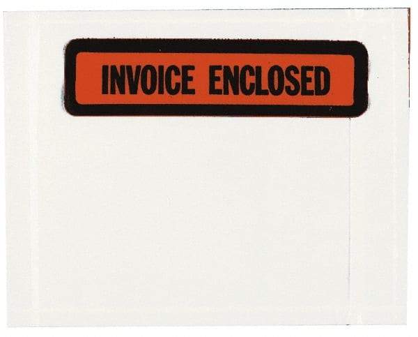 Nifty Products - 1,000 Piece, 5-1/2" Long x 4-1/2" Wide, Envelope - Invoice Enclosed, Clear - A1 Tooling