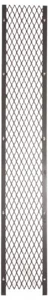 Folding Guard - 2' Wide x 10' High, Temporary Structure Woven Wire Panel - 10 Gauge Wire, 1-1/2 Inches x 16 Gauge Channel Frame, Includes Hardware, Top Capping and Floor Socket - A1 Tooling