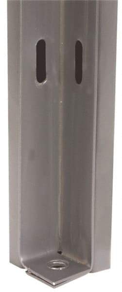 Folding Guard - 10' Tall, Temporary Structure Adjustable Corner Post - Grey Enamel Finish, for Temporary Structures - A1 Tooling