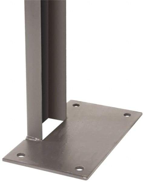 Folding Guard - 7 Ft. Tall Channel Post - Recommended at 15 Ft. Intervals, for Temporary Structures - A1 Tooling